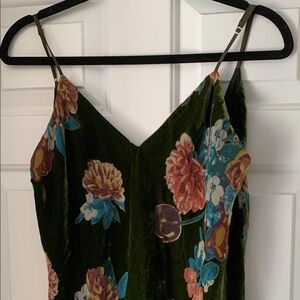 Lavender Brown Green and Blue Slip Mini Dress